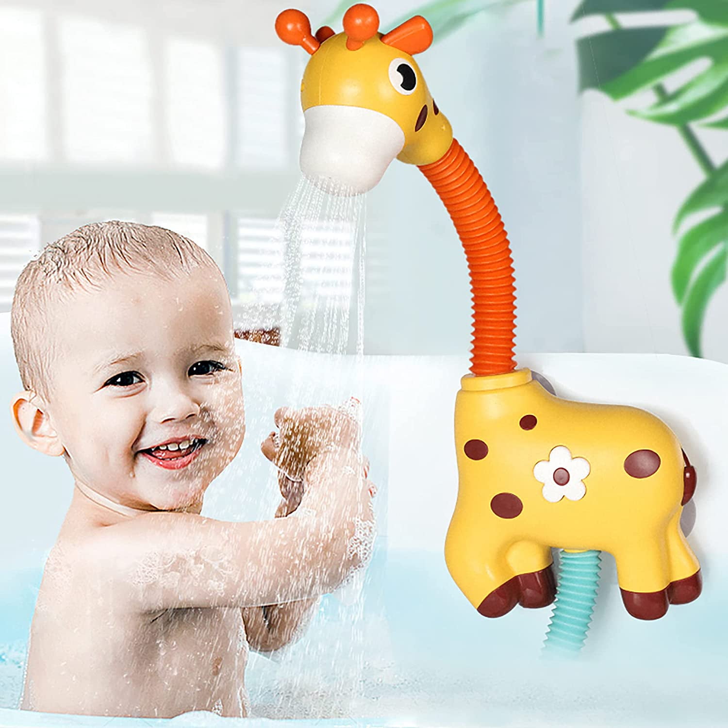 Little Bado Giraffe Electric Spray Water Squirt Sprinkler Baby Bath