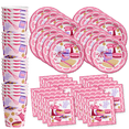 thumbnail image 1 of Little Baker Baking Birthday Party Supplies Set Plates Napkins Cups Tableware Kit for 16, 1 of 7