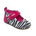 thumbnail image 1 of Little Ballerina Zebra Bootie Anti-slip Rubber sole Slipper, 1 of 1