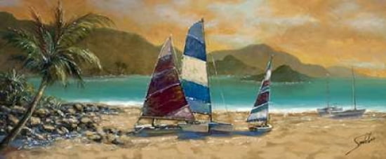 Little Bay Trio Canvas Art - Sambataro (24 x 48)