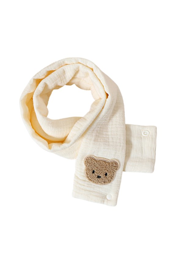 Little Bear Baby Scarf Cotton Neck Warmer Winter Warm and Windproof Children's Neck Protective Sleeve Neckerchief
