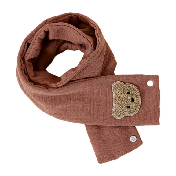 Little Bear Baby Scarf Cotton Neck Warmer Winter Warm and Windproof Children's Neck Protective Sleeve Neckerchief