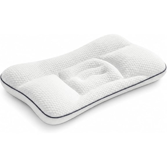 Little Bear Posture Pillow, Zoned Neck Support Pillow with Dual-Sided Breathable Cover, Ergonomic Pillow for Bedtime, Nap Time, Year-Round Comfort=