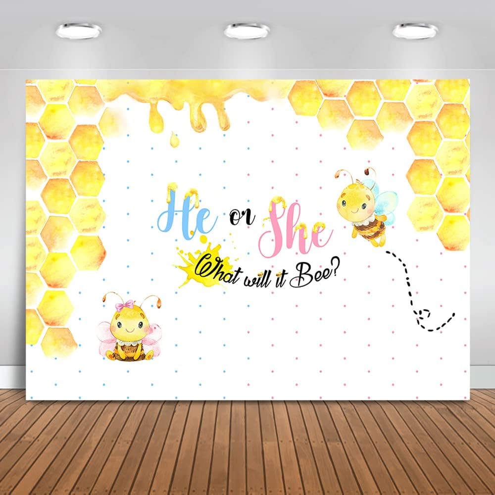 Little Bee Gender Reveal Backdrop Bee Gender Reveal Party