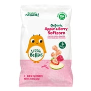 Little Bellies Organic Apple & Berry Softcorn 4pk 1.12 oz. Bag