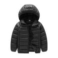 thumbnail image 1 of Kids Toddler Girls Boys Winter Warm Jacket Down Puffer Coat Thick Hooded Outwear 6Y-12Y, 1 of 11