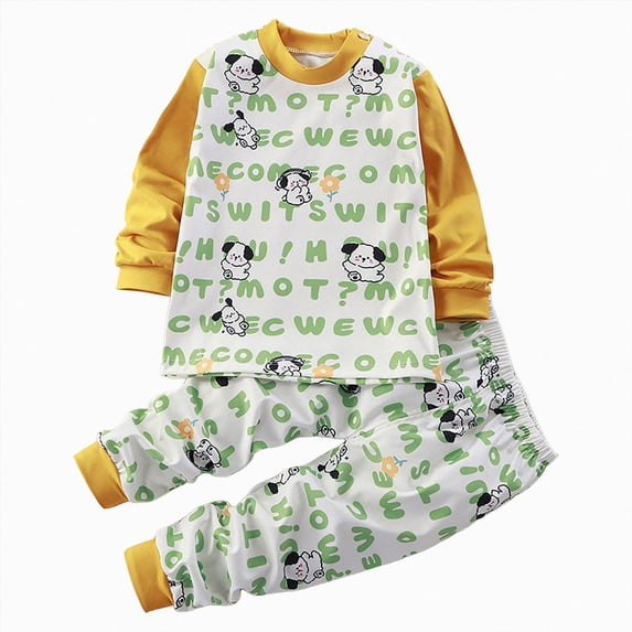 Little & Big Boys Pajamas Cool Cozy Long Sleeve & Pants Pj Set Soft Kid Outfits,Shrink-Resistant 6-12 Months 12-24 Months 2t 3t 4t 5t 6t 7t 8t 9t Children(White,4-5 Years)