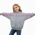 thumbnail image 1 of Little/Big Girls Fall Winter Hoodies Sweatshirts Boys 2T 3T 4T 5T 6T 7T 8T Kids Long Sleeve Casual Pullover Tops with Pockets Grey,10-11 Years, 1 of 6