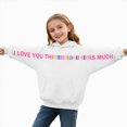 thumbnail image 1 of Little/Big Girls Fall Winter Hoodies Sweatshirts Boys 2T 3T 4T 5T 6T 7T 8T Kids Long Sleeve Casual Pullover Tops with Pockets White,10-11 Years, 1 of 6
