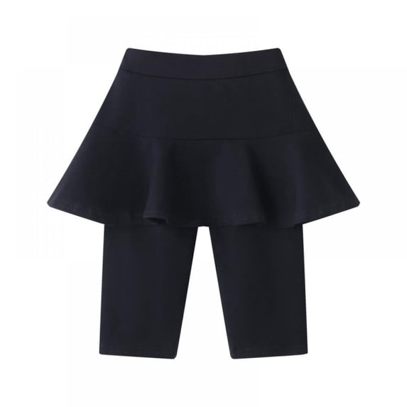 Girls Skirt Leggings Ruffle Tutu Pants Kids Footless Tights 3-11 Years