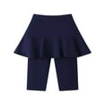 thumbnail image 1 of Little/Big Girls Footless Leggings with Ruffle Tutu Skirt Pants Stretchy Cotton Pantskirt Girls Skirt Leggings 3-11 Years, 1 of 11