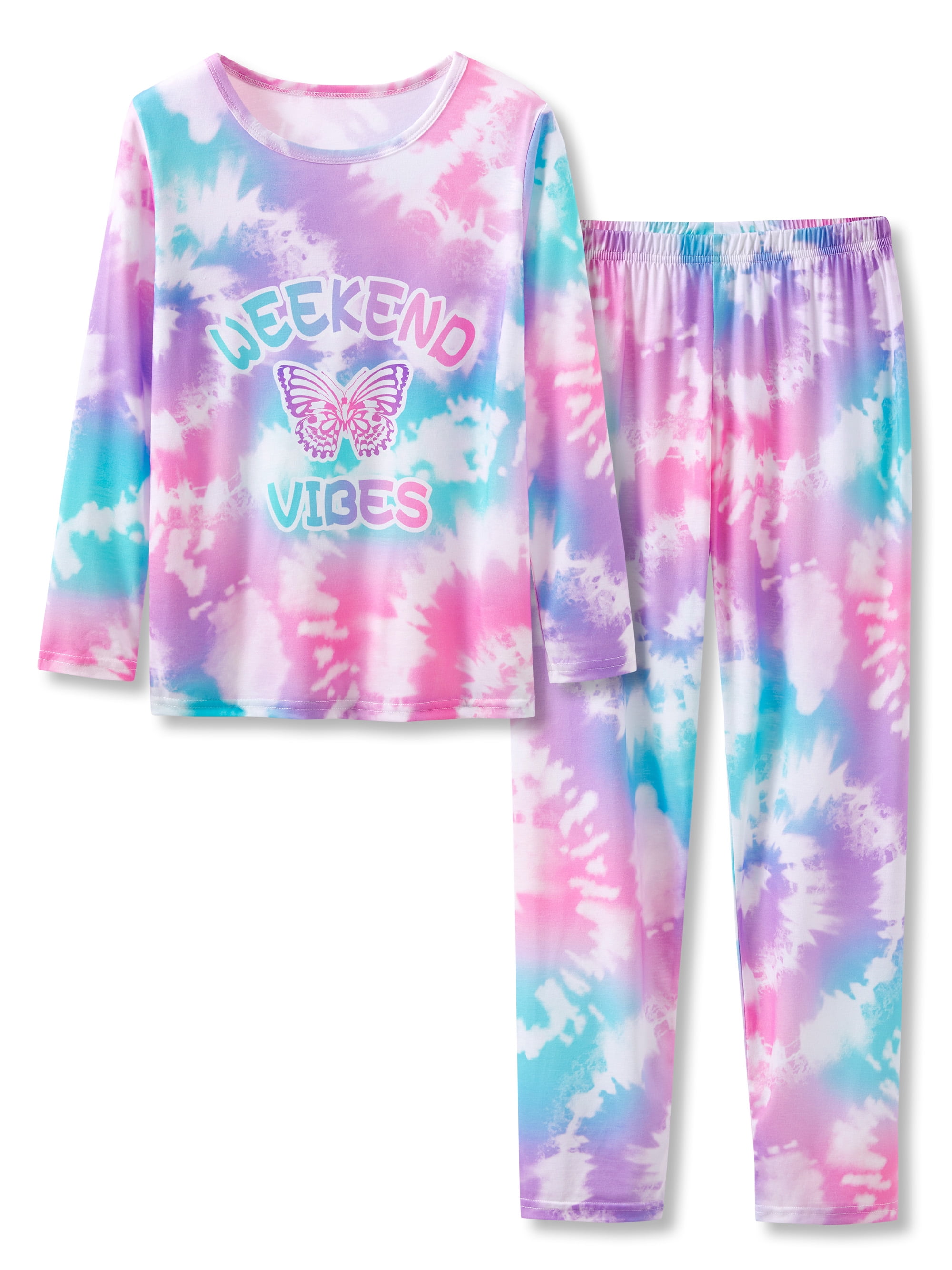BailiPromise Set Copripiumino Queen Farfalle Colorate 3 Pezzi | Microfibra Morbida Tie-dye Per Bambine E Ragazzi