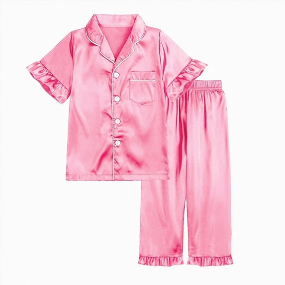 Little Big Girls Pajamas Set Long Sleeve Pjs Cotton Pyjamas,floral 6-12 Months 12-24 Months 2t 3t 4t 5t 6t 7t 8t 9t Children 12-13 Years
