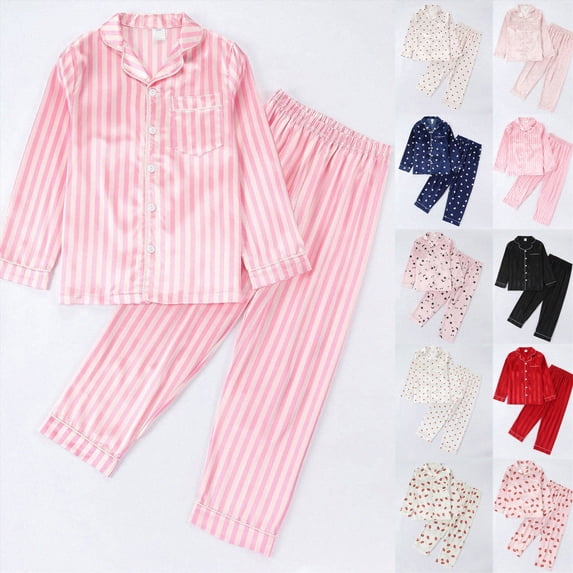 Little Big Girls Pajamas Set Long Sleeve Pjs Cotton Pyjamas,floral 6-12 Months 12-24 Months 2t 3t 4t 5t 6t 7t 8t 9t Children Beige 3-4 Years