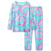 Topgal Big Girls Christmas Pajamas Long Sleeve and Pants Cute Penguin Cartoon Print Pull-on Pjs for Teen Kids Size 14