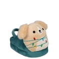 thumbnail image 1 of Little & Big Kids Squishmallows Stevon the Dog Green slipper, 1 of 6
