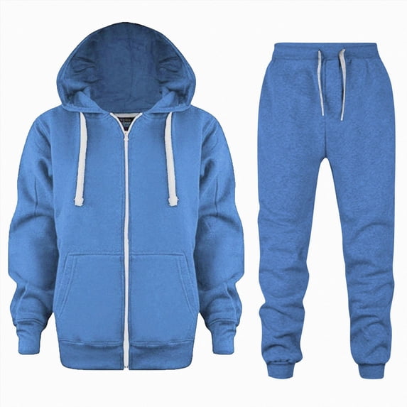 Little/Big Kids Winter Clothes 2T 3T 4T 5T 6T Boys Sweatshirts and Pant 2Pcs Fall Outfits Set Blue,11-12 Years