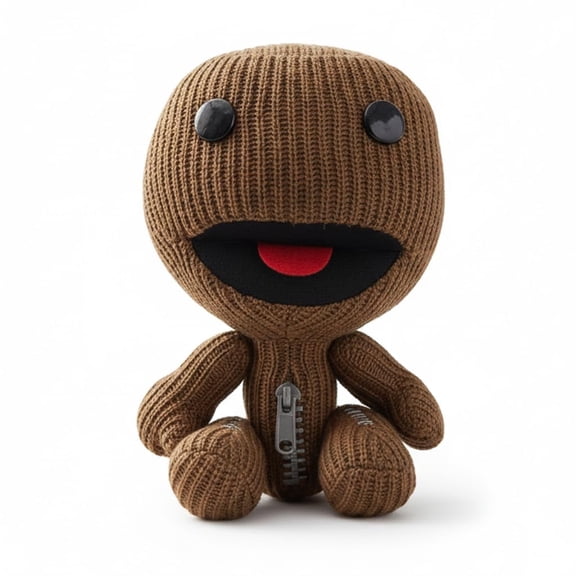 Little Big Planet Sackboy Premium Collectible Plush Figure - 9.8-inch Gaming Memorabilia for Fan Display, Aesthetic Desk Decor and Stress-Relief Home Accent