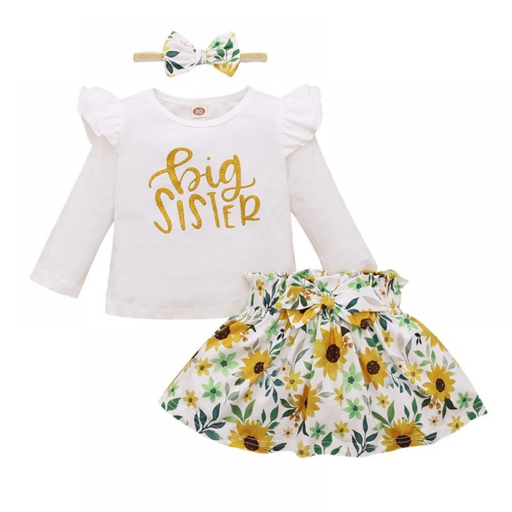 Unutiylo Little Big Sister Outfits Matching Toddler India