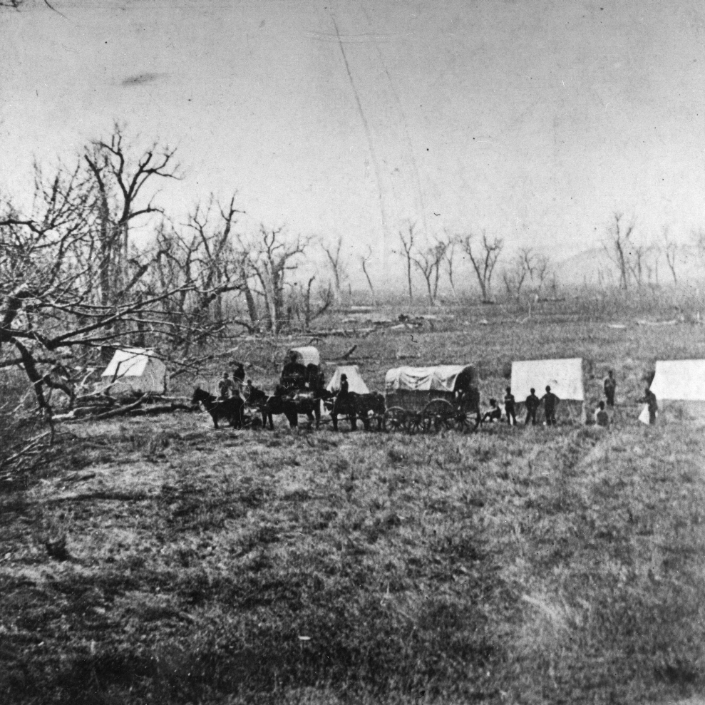Little Bighorn C1876. Ncaptain K. Sanderson'S Camp Near The