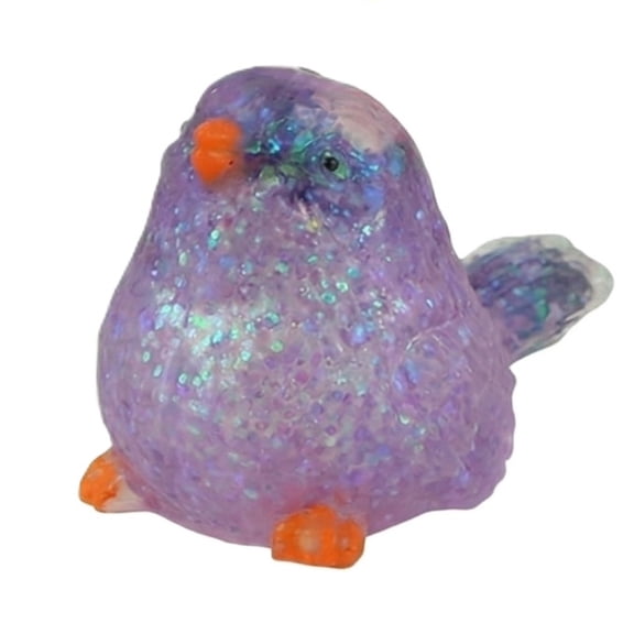 Little Bird Sparrow Squeeze Fidget, Realistic Animal Stress Reliever for Friends, Creative Sensory Hand Tool for Anxiety Management and Daily Focus，Green