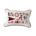 thumbnail image 1 of Little Birdie  Alabama Crimson Tide Rectangular Piped Pillow, 1 of 1