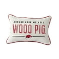 thumbnail image 1 of Little Birdie  Arkansas Razorbacks Rectangular Piped Pillow, 1 of 1