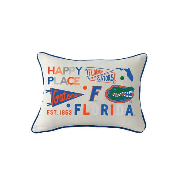 Little Birdie Florida Gators Rectangular Piped Pillow