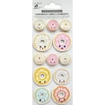 thumbnail image 1 of Little Birdie Handmade 3D Embellishments 12/Pkg-Happy Donuts, 1 of 1