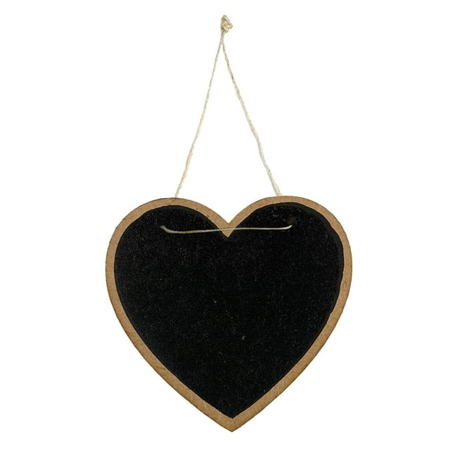 Little Birdie Hanging Mini Chalkboard Sign 2/Pkg-Heart