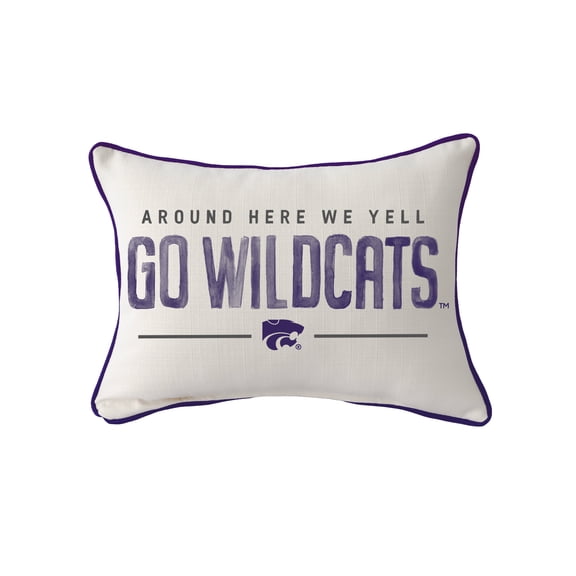 Little Birdie Kansas State Wildcats Rectangular Piped Pillow