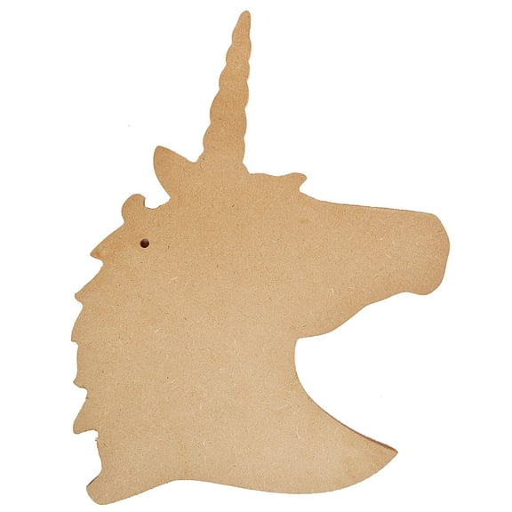 Little Birdie MDF Base Unicorn Head 10"X13"-Unicorn Head
