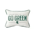 thumbnail image 1 of Little Birdie  Michigan State Spartans Rectangular Piped Pillow, 1 of 1
