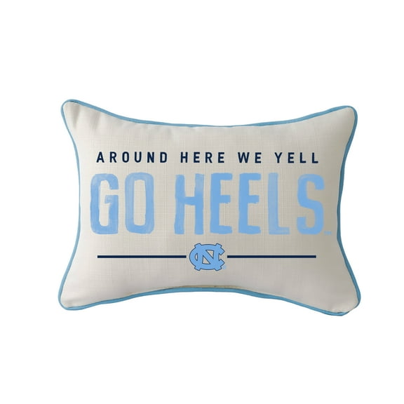 Little Birdie North Carolina Tar Heels Rectangular Piped Pillow