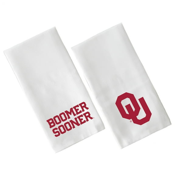 Little Birdie Oklahoma Sooners Two-Pack Tea Towel Set