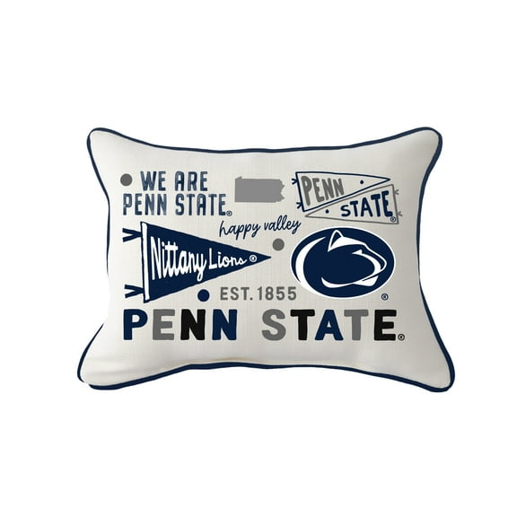 Little Birdie Penn State Nittany Lions Rectangular Piped Pillow