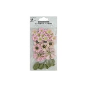 Little Birdie Renae Paper Flowers - Pearl Pink, Pkg of 27