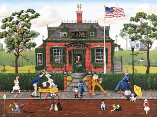 Little Bit Bookshop Canvas Art - Joseph Holodook (33 x 24)