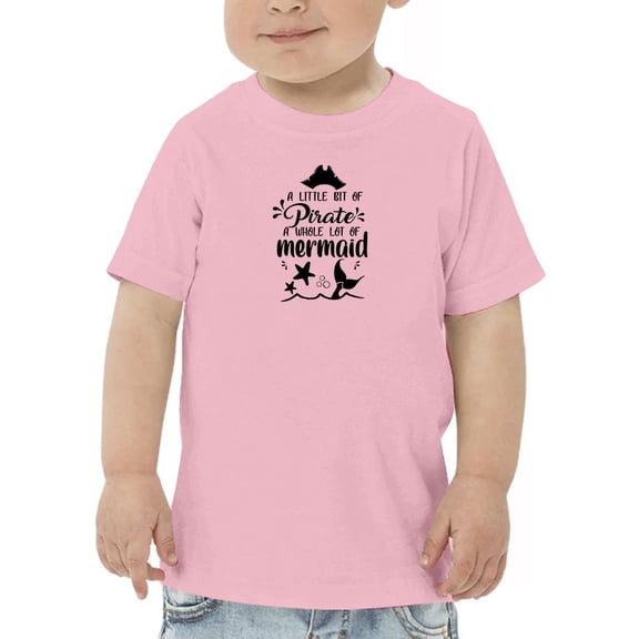 Little Bit Pirate And Mermaid T-Shirt Toddler -Image by Shutterstock,  2 Toddler