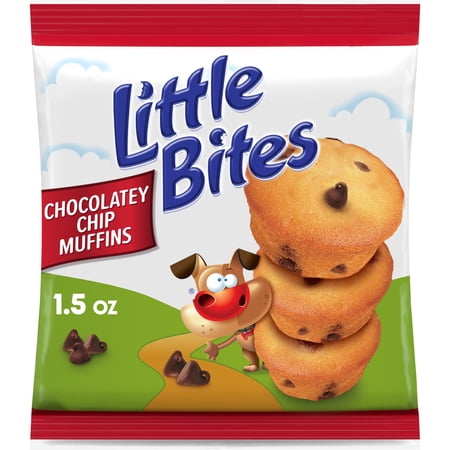 Little Bites Chocolate Chip Muffins, 1.5 oz, Chocolatey Chip Mini Muffins, Pouch
