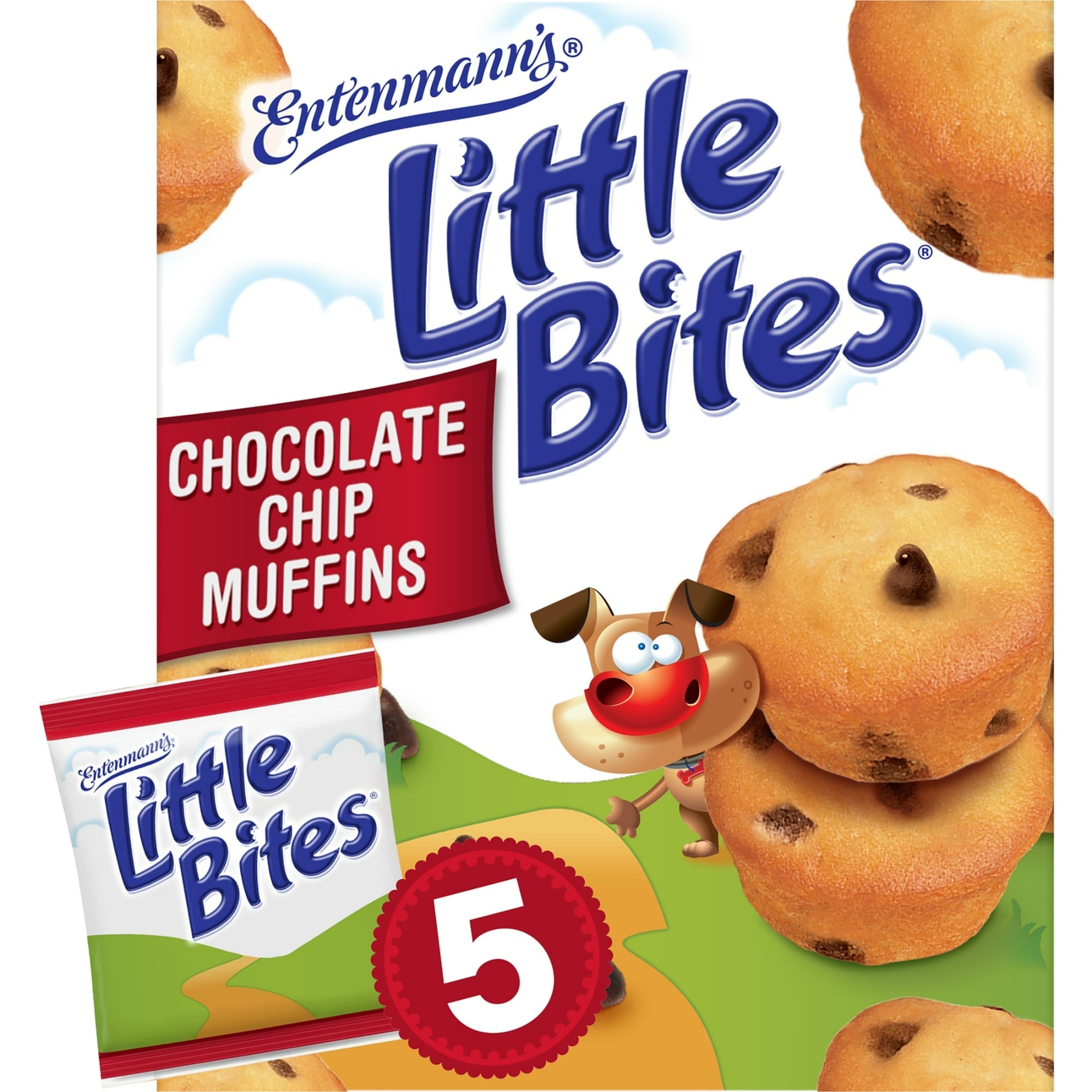 Little Bites Chocolate Chip Muffins, 5 packs, Mini Muffins, 8.25 oz Multipack - (4 Pack of 5 Count)