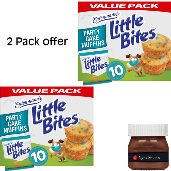 Little Bites Party Cake Muffins, 10 packs, Cake and Sprinkles Mini 16.5 oz Multipack