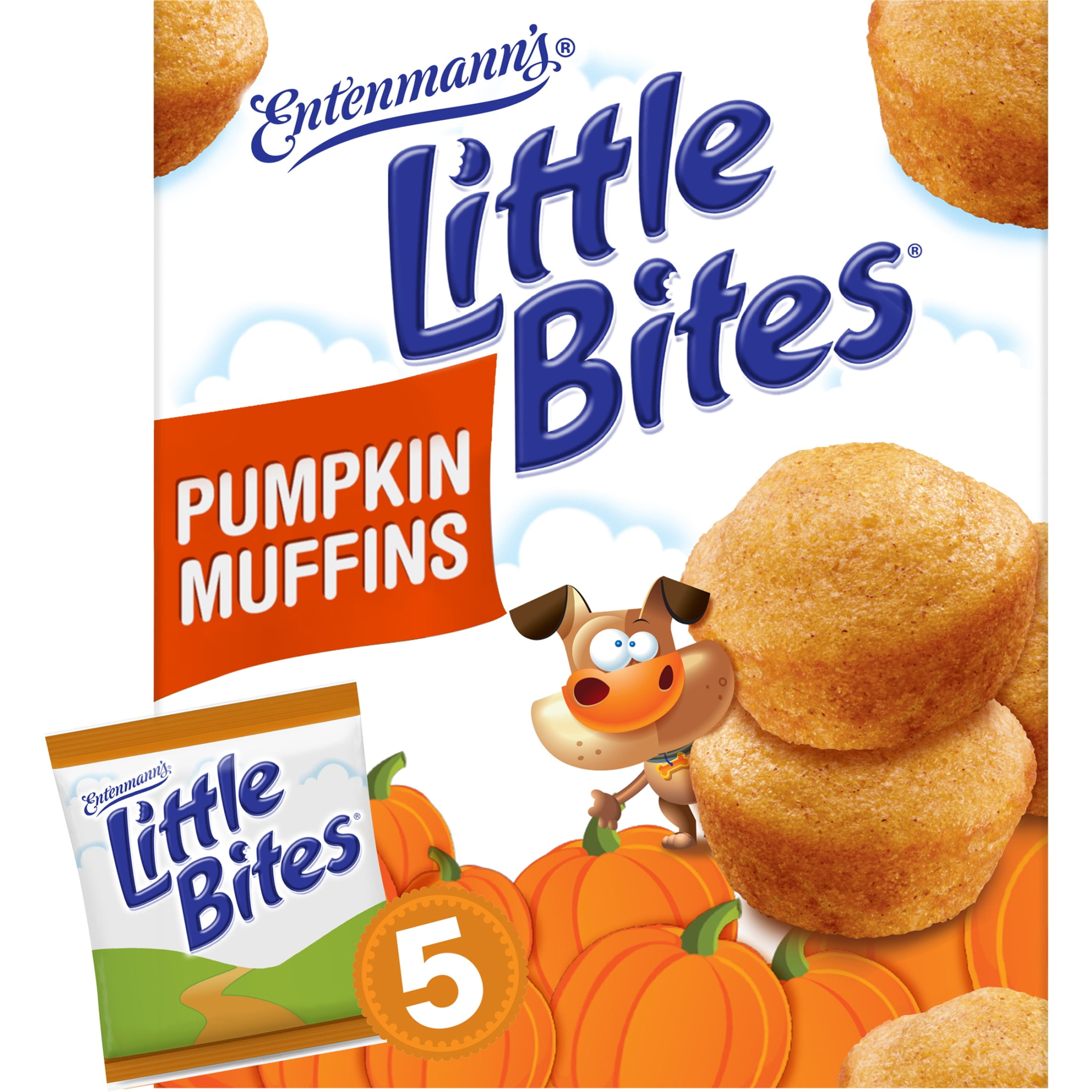 Entenmann's Little Bites Pumpkin Mini Muffins, 5 packs, 8.25 oz
