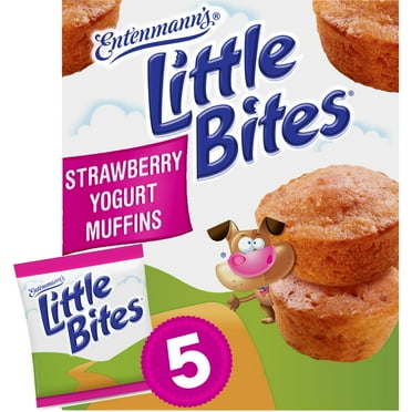 Little Bites Strawberry Yogurt Muffins, 5 packs, Strawberry Mini Snack Cakes, 8.25 oz Box