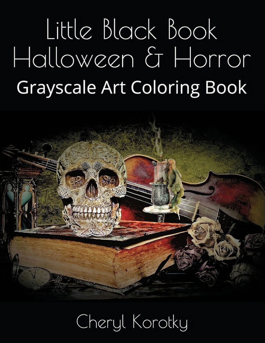 Little Black Book Halloween & Horror Grayscale Art Coloring Book