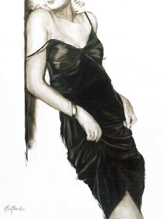 Little Black Dress I Canvas Art - Janel Eleftherakis (18 x 24)