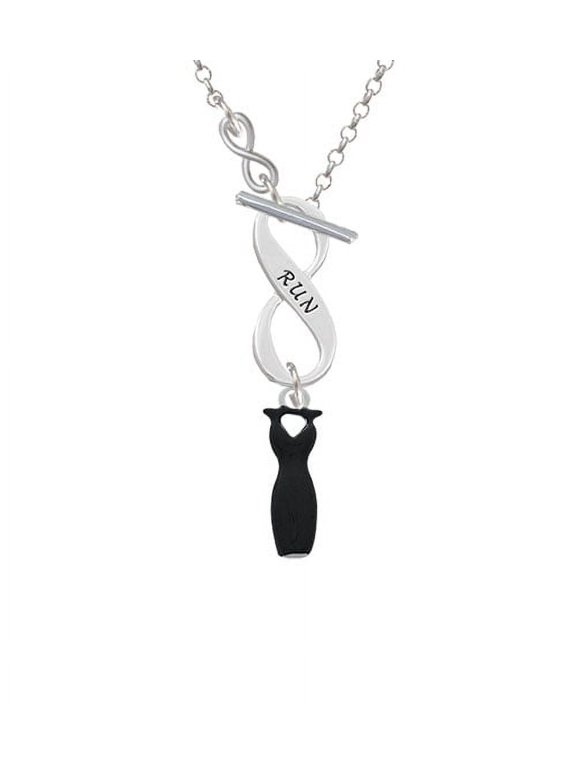 Little Black Dress - To Infinity Run Toggle Necklace