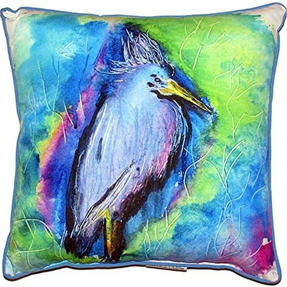 Little Blue Heron Large Indoor/Outdoor Pillow 18x18