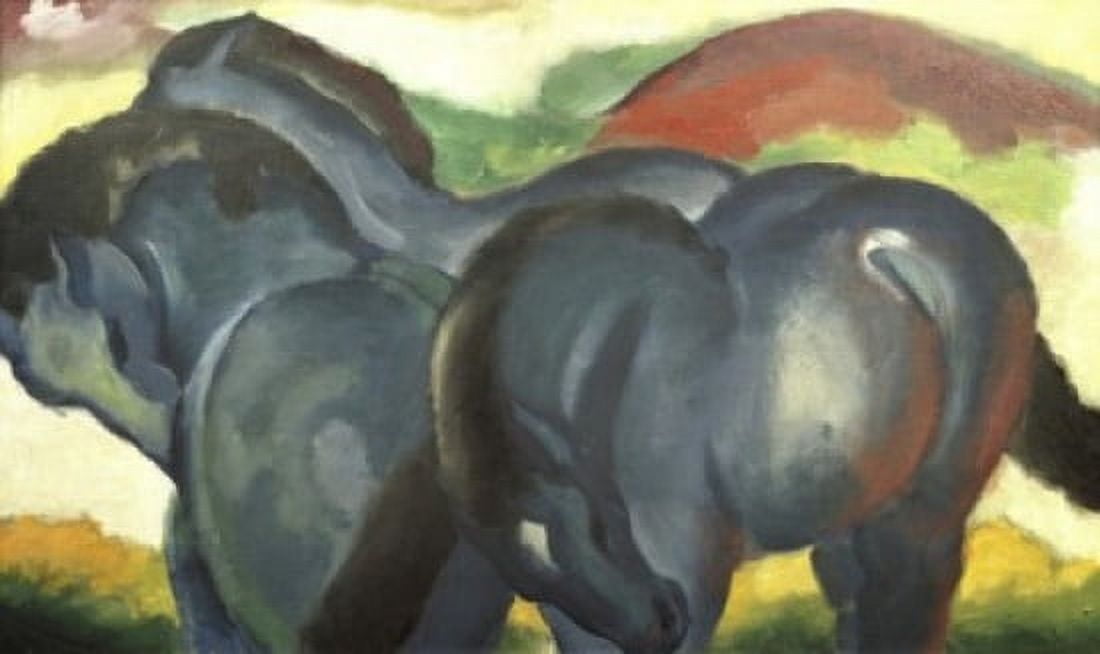Little Blue Horses 1911 Franz Marc (1880-1916German) Staatsgalerie Stuttgart Germany Canvas Art - Franz Marc (18 x 24)