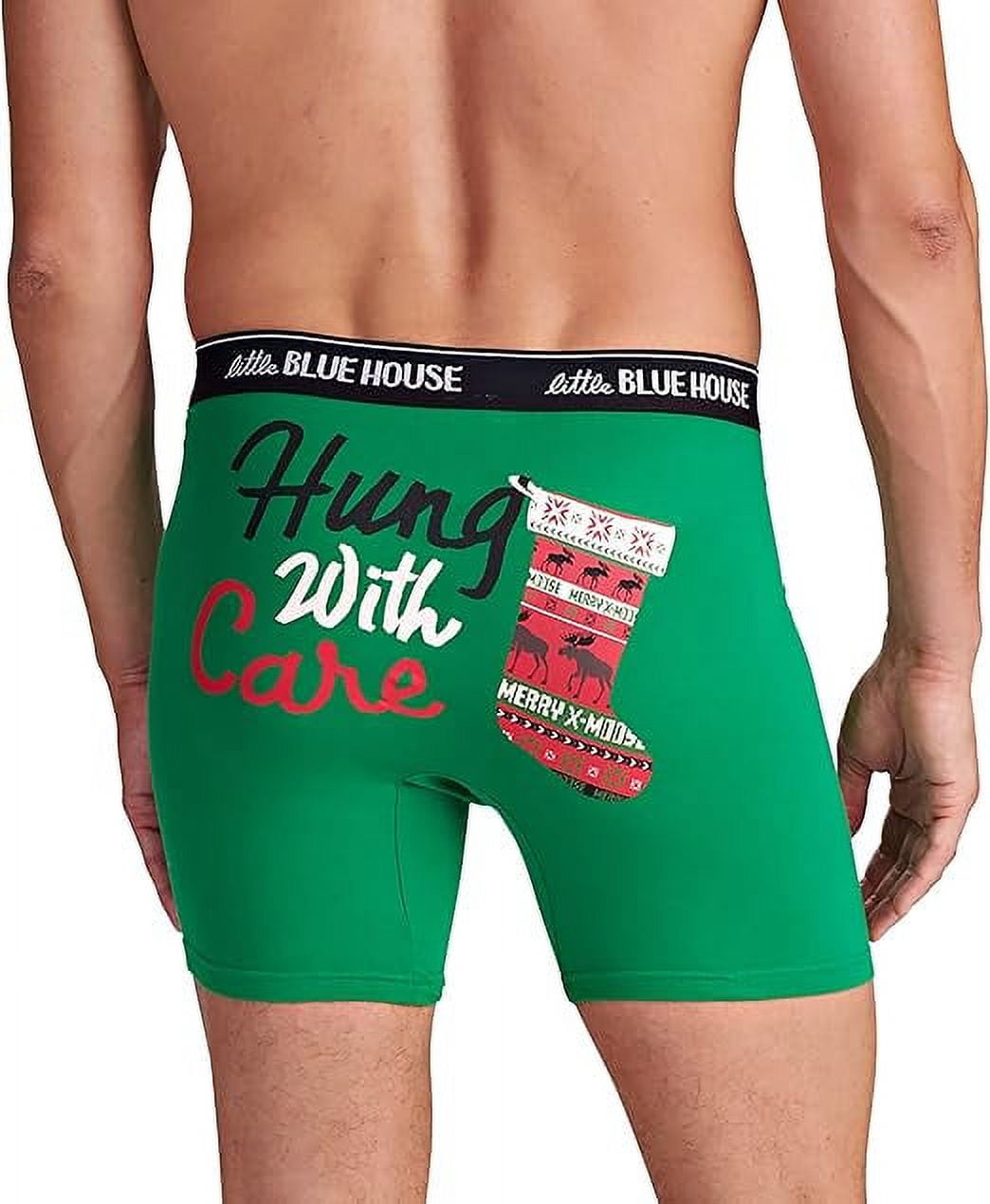 Little Blue House Boxer Briefs Homme Drôles Et Confortables - Qualité Premium